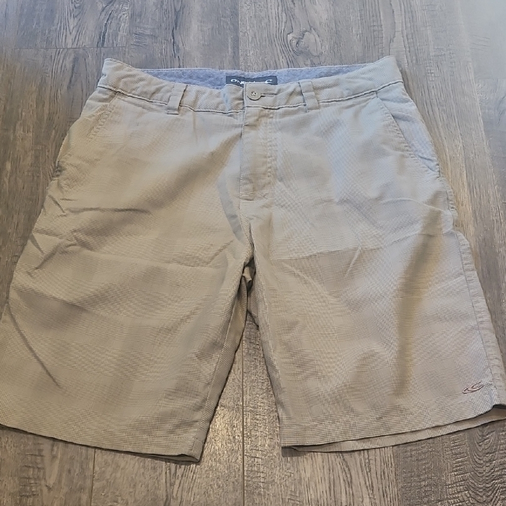 O'Neill Men's Light Tan Flat Front Shorts